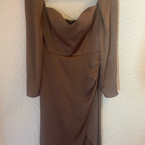 Wilfred Anfora Satin Midi Dress Size 8 - Picture 5 of 5